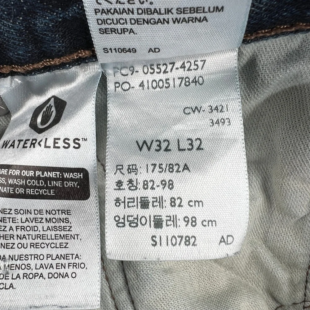 Levis 527 Slim Bootcut Jeans Mens 32x31 Dark Wash Blue Denim Western Cowboy Y2K
